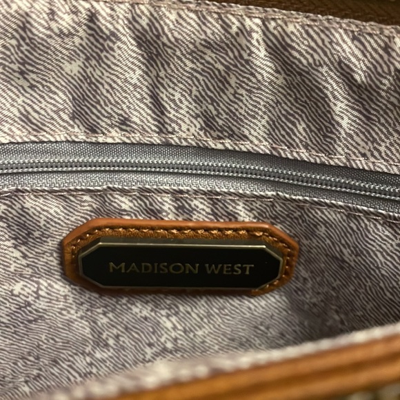 Madison West Camel Crossbody Purse - Picture 5 of 9